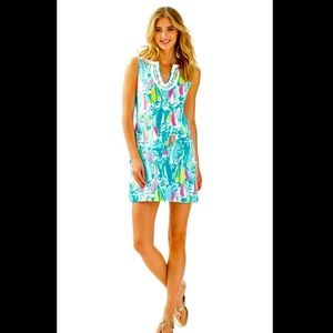 Lilly Pulitzer Harper Shift Dress in Beach and Bae Size XL NWT